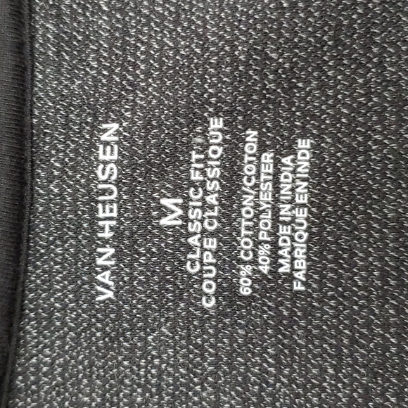 Van Heusen Men's Classic Fit 1/4 Zip Sweat Shirt - Picture 5 of 6